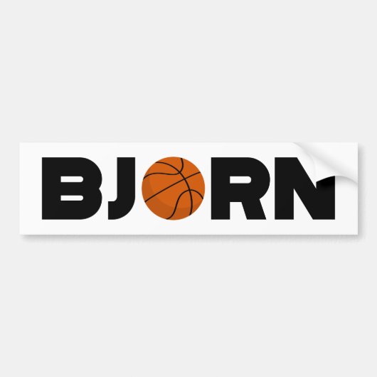 Autocollant De Voiture Bjorn Basketball (Devant)