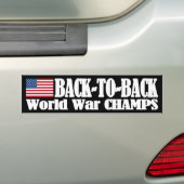 Autocollant De Voiture Black Back-to-Back USA Champs (En voiture)