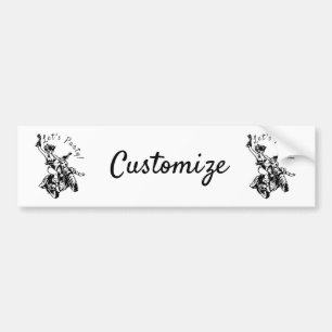 Autocollant De Voiture Black Cat Biker Babe Thunder_Cove