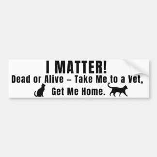 Autocollant De Voiture Black Font "I Matter" Bumper Sticker
