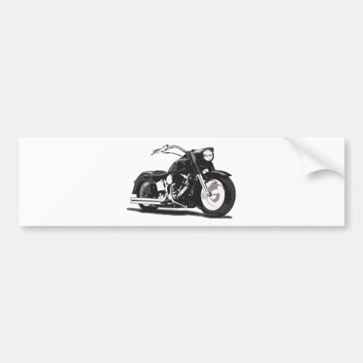 Autocollant De Voiture Black motorcycle (Devant)