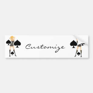 Autocollant De Voiture Black Spades Blonde Queen Thunder_Cove