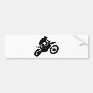 Autocollant De Voiture Black White Pop Art Motocross Motorcyle Sport