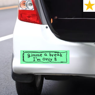 Autocollant De Voiture Blague drôle d'enfant humour enfantin de conduite