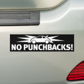 Autocollant De Voiture Blanc de Punchbuggy - aucun Punchbacks ! (En voiture)