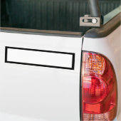 Autocollant De Voiture Blanc simple avec bordure noire (Sur camion)