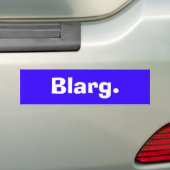 Autocollant De Voiture Blarg. (En voiture)