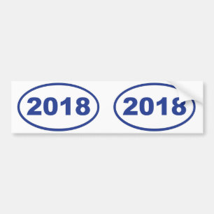 Autocollant De Voiture bleu 2018