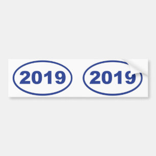 Autocollant De Voiture bleu 2019