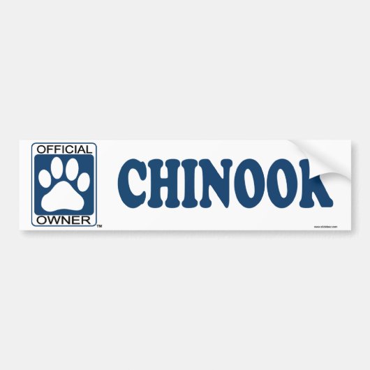 Autocollant De Voiture Bleu chinook (Devant)