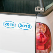 Autocollant De Voiture bleu cyan 2015 (Sur camion)