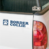 Autocollant De Voiture Bleu de border collie (Sur camion)