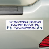 Autocollant De Voiture Bleu de bumpersticker d'AMCSI Arthrogryposis (En voiture)