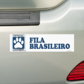 Autocollant De Voiture Bleu de Fila Brasileiro (En voiture)