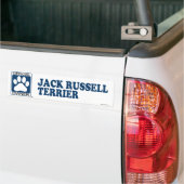 Autocollant De Voiture Bleu de Jack Russell Terrier (Sur camion)