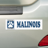 Autocollant De Voiture Bleu de Malinois (En voiture)