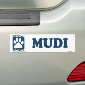 Autocollant De Voiture Bleu de Mudi (En voiture)