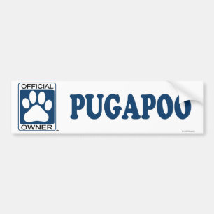 Autocollant De Voiture Bleu de Pugapoo