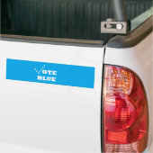 Autocollant De Voiture Bleu de vote - (Sur camion)