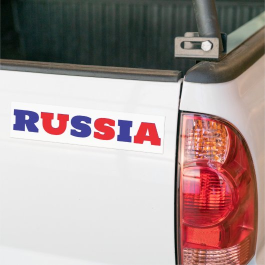 Autocollant De Voiture Bleu Russie Rouge USA (Sur camion)