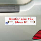 Autocollant De Voiture Blinker Like You Mean It! (En voiture)