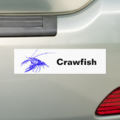 Autocollant De Voiture blue crayfish (En voiture)