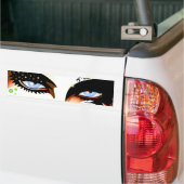 Autocollant De Voiture Blue Eyes Mode maquiller (Sur camion)
