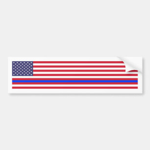 Autocollant De Voiture "BLUE LINE MINCE sur le DRAPEAU "