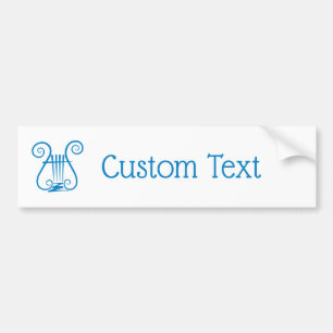 Autocollant De Voiture Blue Lyre