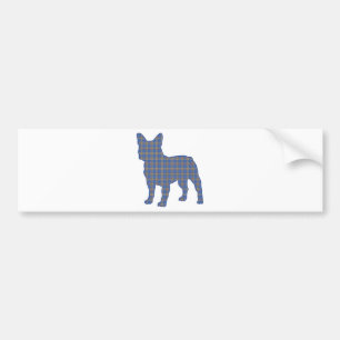 Autocollant De Voiture blue_plaid_
