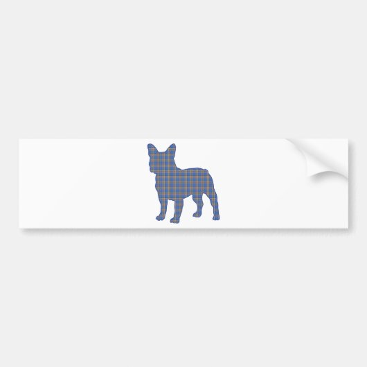 Autocollant De Voiture blue_plaid_ (Devant)