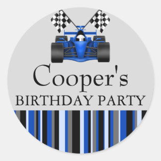 Autocollant de voiture Blue Race