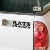 Autocollant De Voiture (Blue) Rats on board (Sur camion)