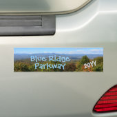 Autocollant De Voiture Blue Ridge Parkway avec photo de l'année (En voiture)