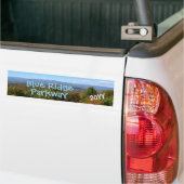 Autocollant De Voiture Blue Ridge Parkway avec photo de l'année (Sur camion)