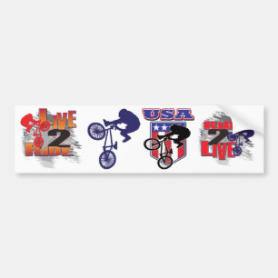 Autocollant De Voiture BMX Biker