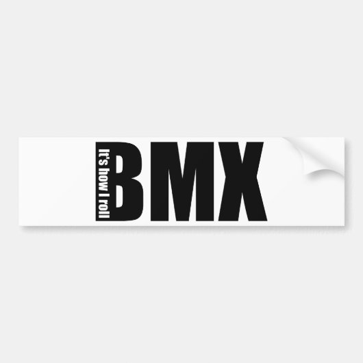 Autocollant De Voiture BMX - Il est comment je roule (Devant)