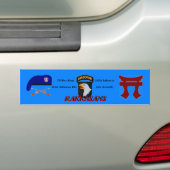 Autocollant De Voiture Bn 3D 187th Infantry RAKKASANS Bumper Sticker (En voiture)