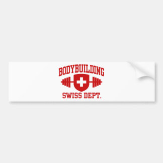 Autocollant De Voiture Bodybuilding suisse