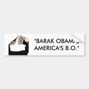 Autocollant De Voiture bodyodor, "BARAK OBAMA, les B.O. de l'AMÉRIQUE "