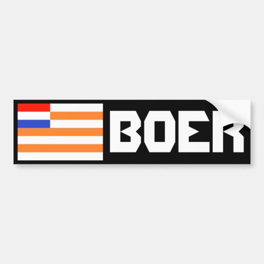 Autocollant De Voiture Boer (Devant)