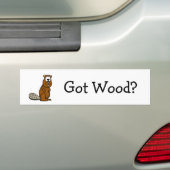 Autocollant De Voiture Bois ? Sticker pare-chocs Beaver (En voiture)