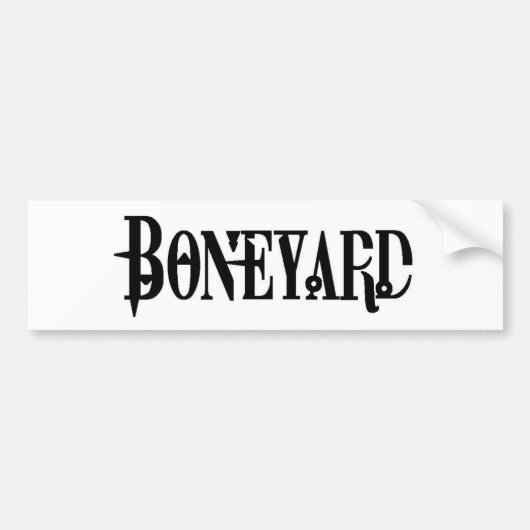 Autocollant De Voiture Boneyard - logo (Devant)