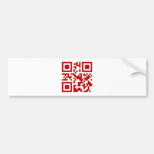 Autocollant De Voiture Bonne année ! — Code QR (Devant)
