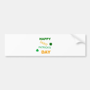 Autocollant De Voiture Bonne Saint Patrick's Day