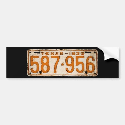 Autocollant De Voiture Bonnie & Clyde License Plate (Devant)