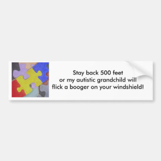 Autocollant De Voiture Booger 2 d'autisme