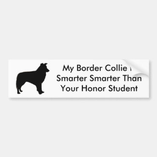 Autocollant De Voiture Border collie futé