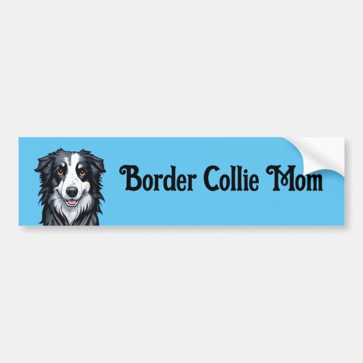 Autocollant De Voiture Bordure Collie (Devant)