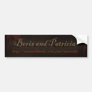 Autocollant De Voiture "Boris et Patricia" de la série de livre de